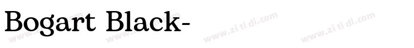 Bogart Black字体转换